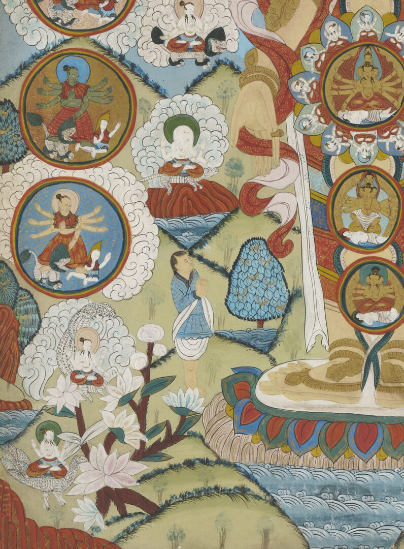 Lot 1188: 2 Tibetan Buddhist Paintings, Phurba Namgay & Thangka