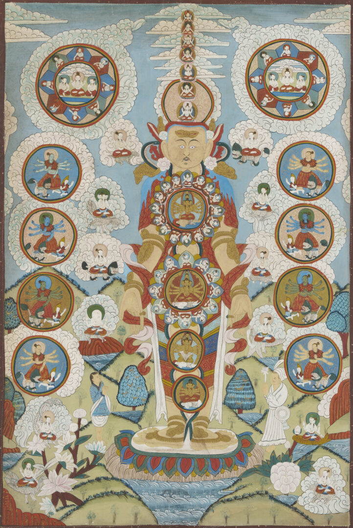 Lot 1188: 2 Tibetan Buddhist Paintings, Phurba Namgay & Thangka