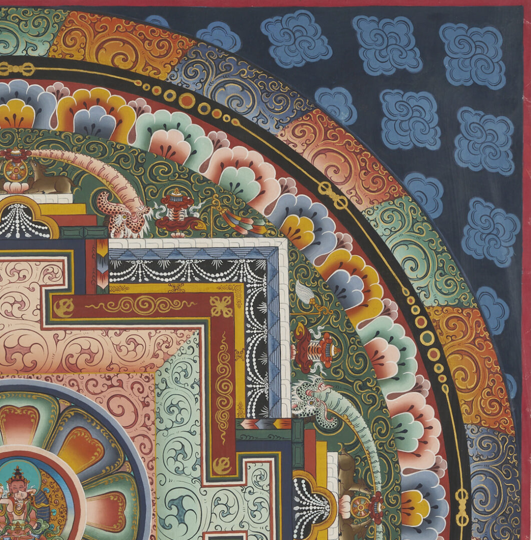 Lot 1188: 2 Tibetan Buddhist Paintings, Phurba Namgay & Thangka