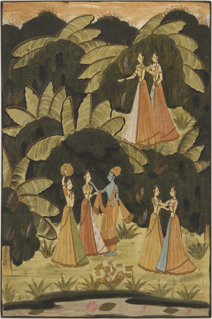 Lot 1189: 2 Large Hindu Paintings