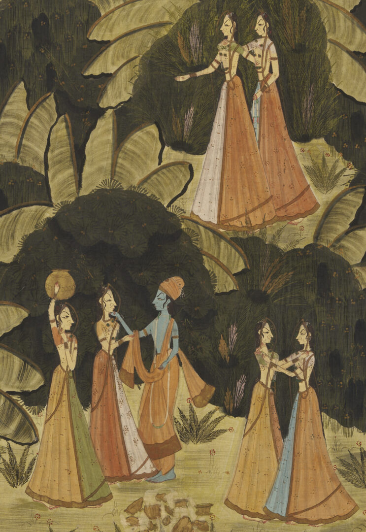 Lot 1189: 2 Large Hindu Paintings
