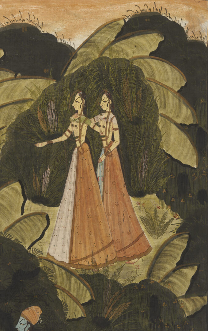 Lot 1189: 2 Large Hindu Paintings