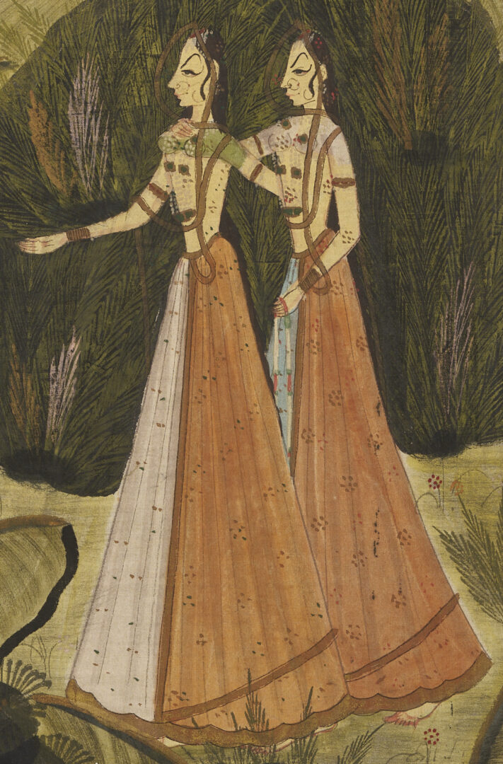 Lot 1189: 2 Large Hindu Paintings