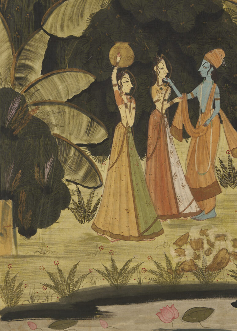 Lot 1189: 2 Large Hindu Paintings