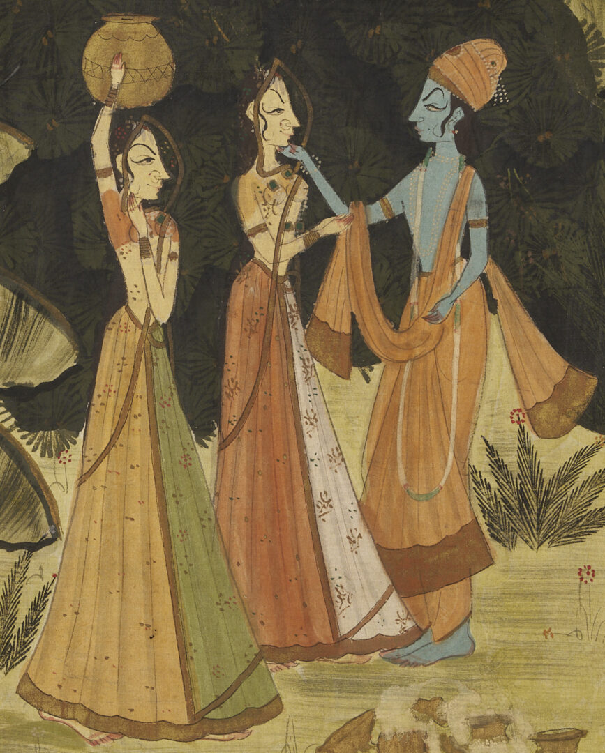 Lot 1189: 2 Large Hindu Paintings