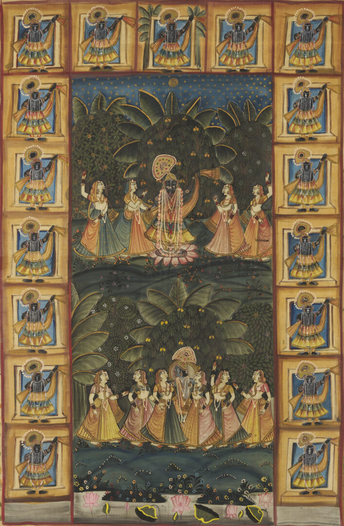 Lot 1189: 2 Large Hindu Paintings