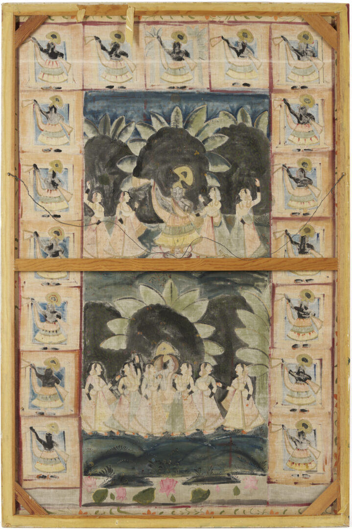 Lot 1189: 2 Large Hindu Paintings