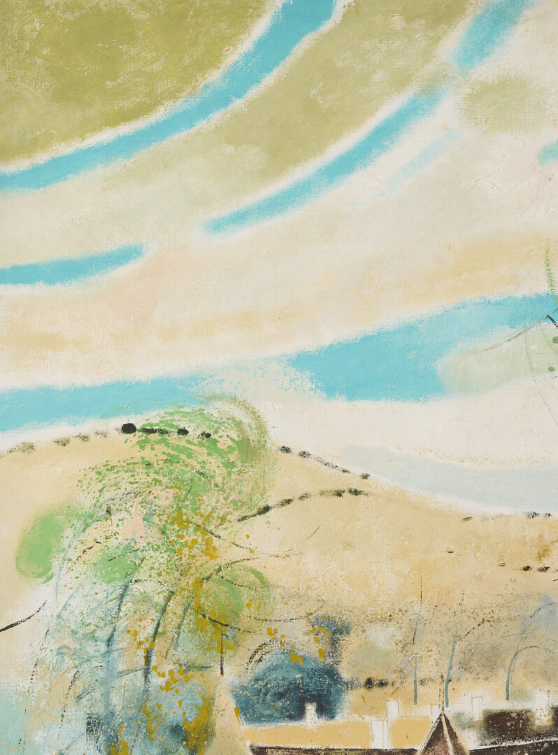 Lot 118: Claude Grosperrin Equestrian Oil Painting, Hospices de Beaune