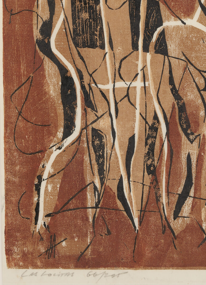 Lot 1198: 2 Early Adja Yunkers Woodcuts, Las Lolitas & Succubae