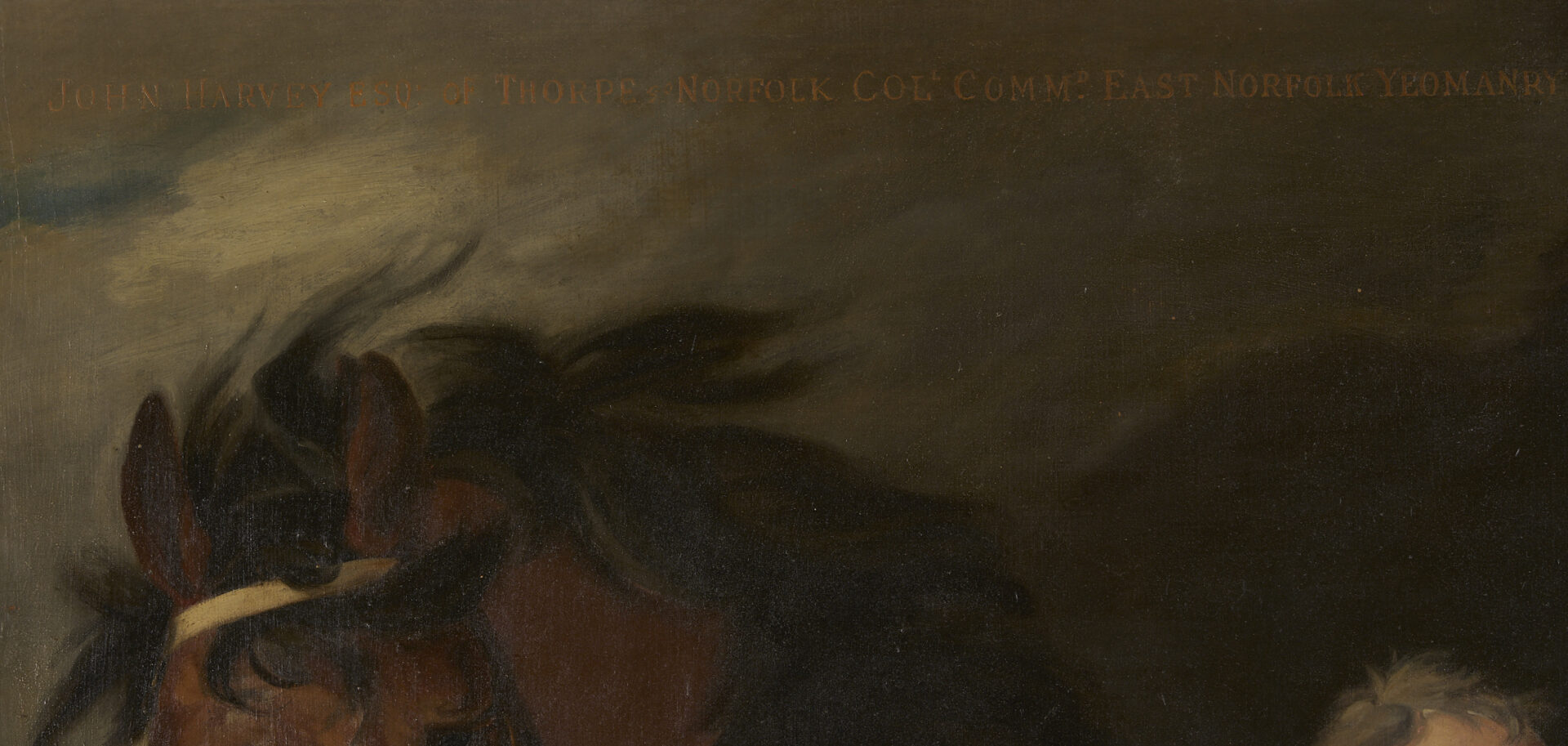 Lot 119: Large Marianne Harvey O/C Equestrian Portrait of John Harvey, Mayor of Norwich, After Opie