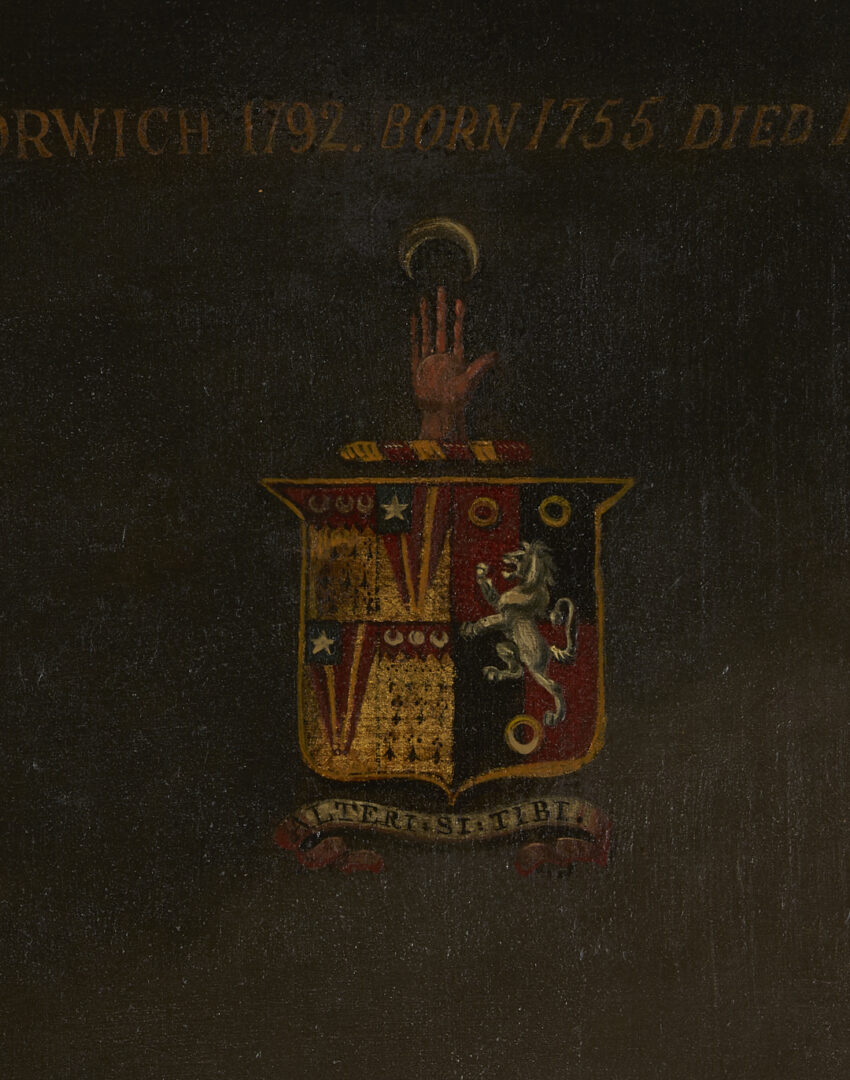 Lot 119: Large Marianne Harvey O/C Equestrian Portrait of John Harvey, Mayor of Norwich, After Opie