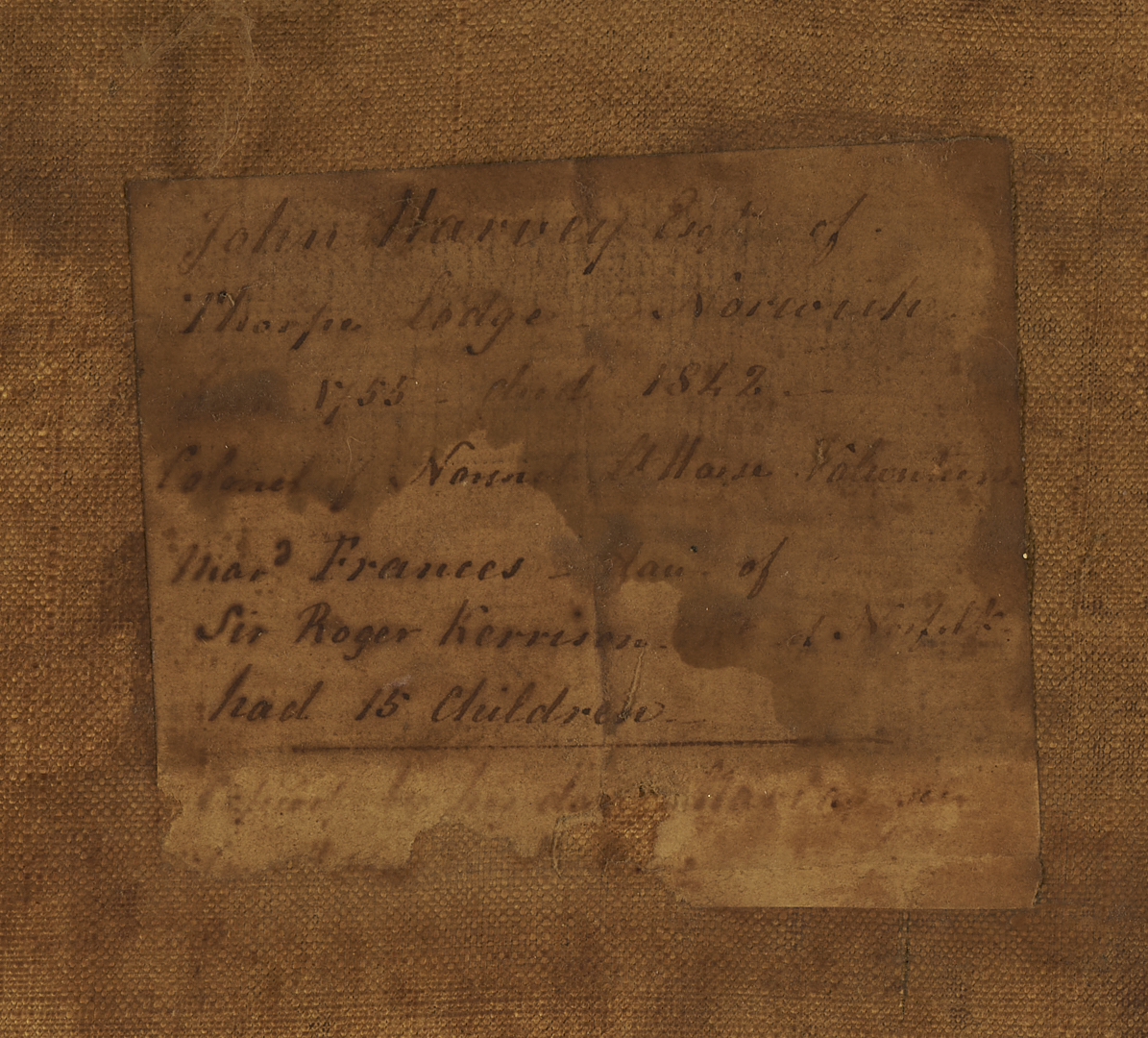 Lot 119: Large Marianne Harvey O/C Equestrian Portrait of John Harvey, Mayor of Norwich, After Opie