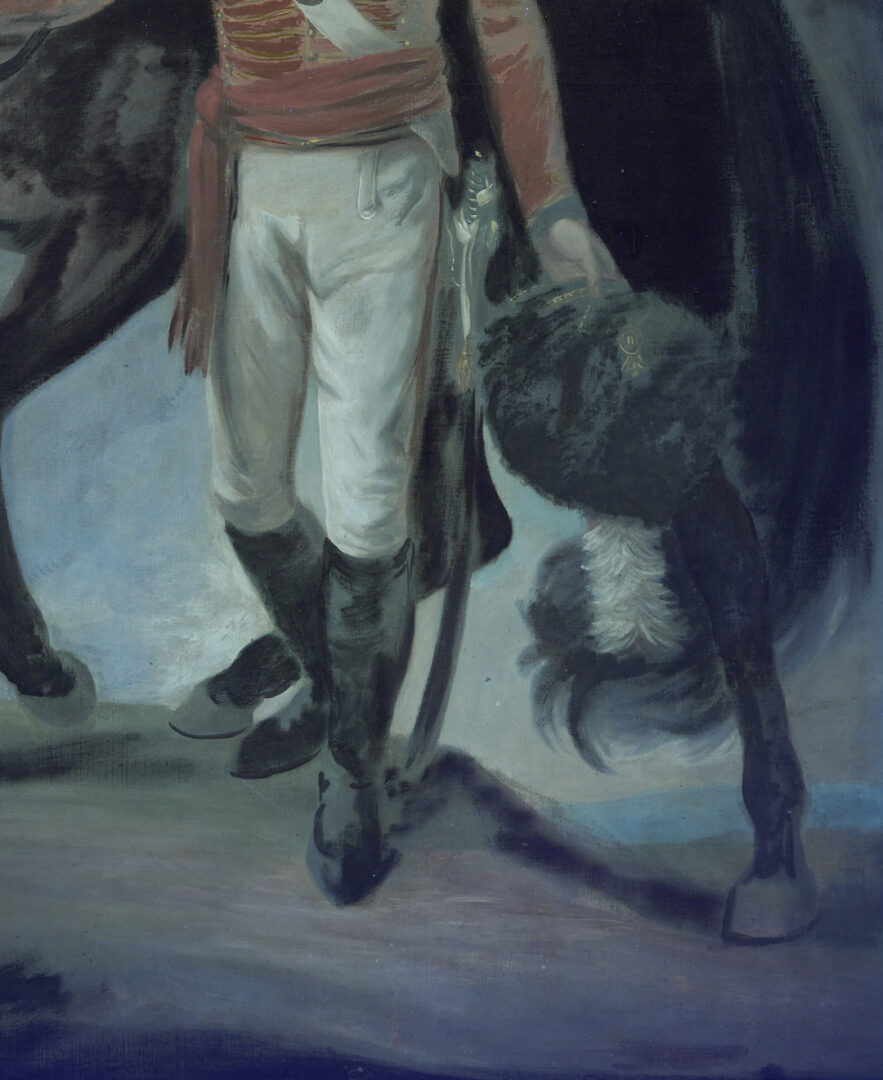 Lot 119: Large Marianne Harvey O/C Equestrian Portrait of John Harvey, Mayor of Norwich, After Opie