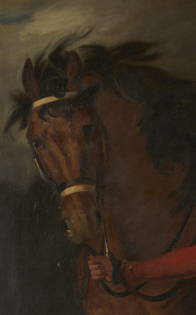 Lot 119: Large Marianne Harvey O/C Equestrian Portrait of John Harvey, Mayor of Norwich, After Opie