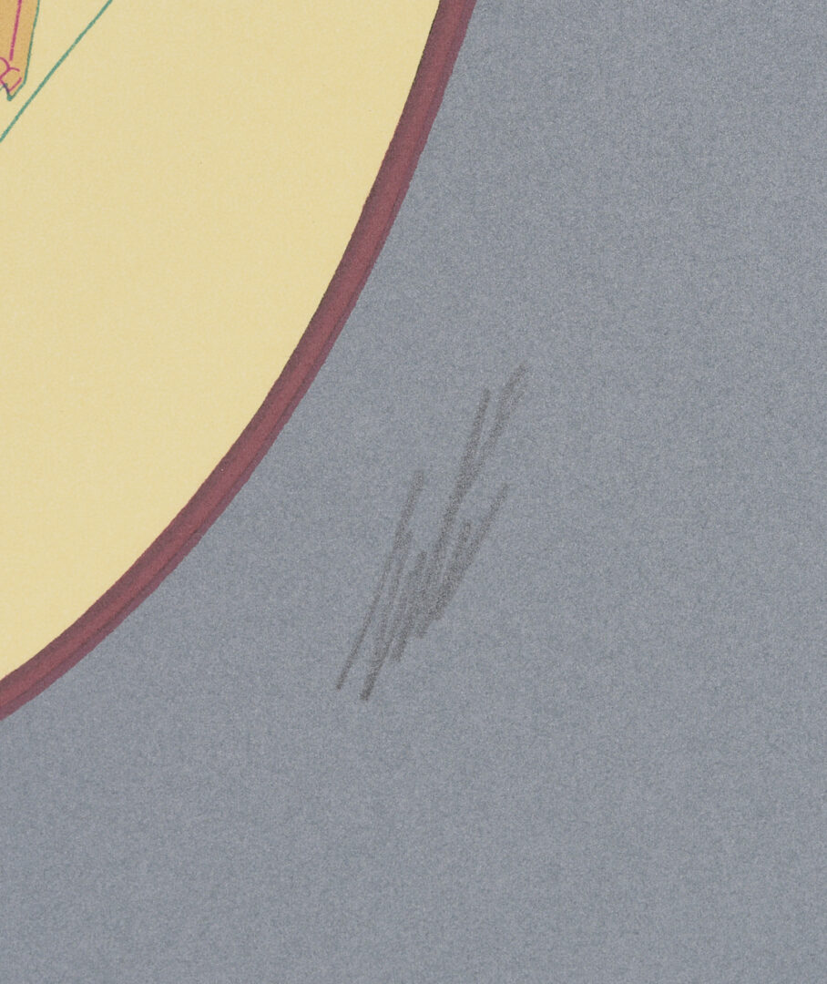 Lot 1200: 3 Signed Erte Lithographs, The Turban Suite Incl. The Mirror, Rose Turban, & Yellow Turban