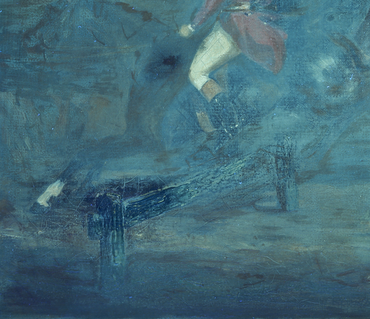 Lot 120: Fox Hunt Scene O/C after Alfred de Dreux