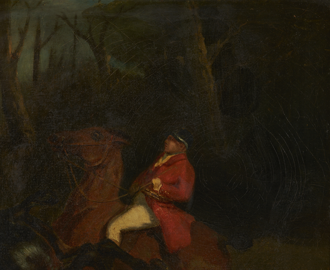 Lot 120: Fox Hunt Scene O/C after Alfred de Dreux