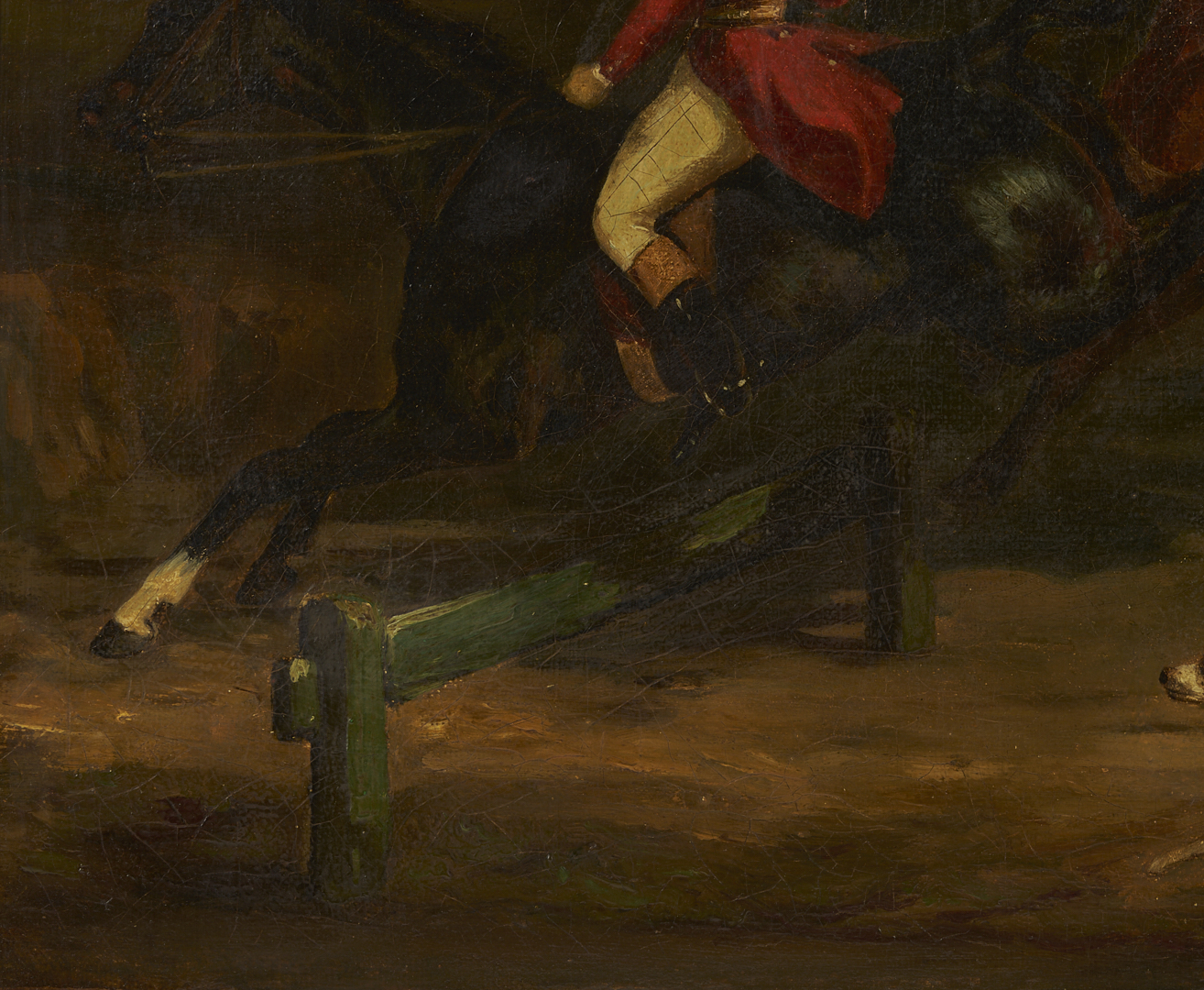 Lot 120: Fox Hunt Scene O/C after Alfred de Dreux