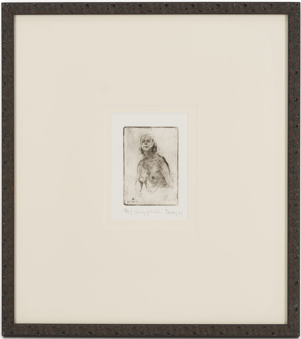 Lot 1210: Donald Earley,  2 Prints and Litho Plate