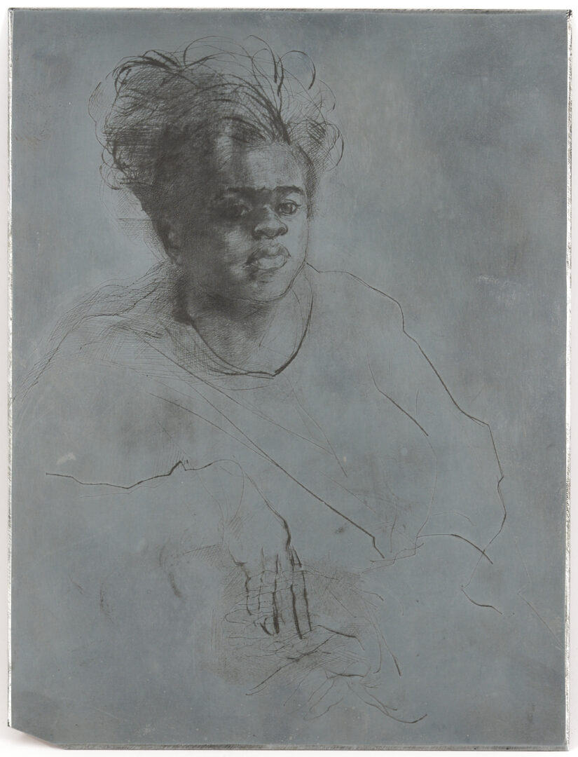 Lot 1210: Donald Earley,  2 Prints and Litho Plate