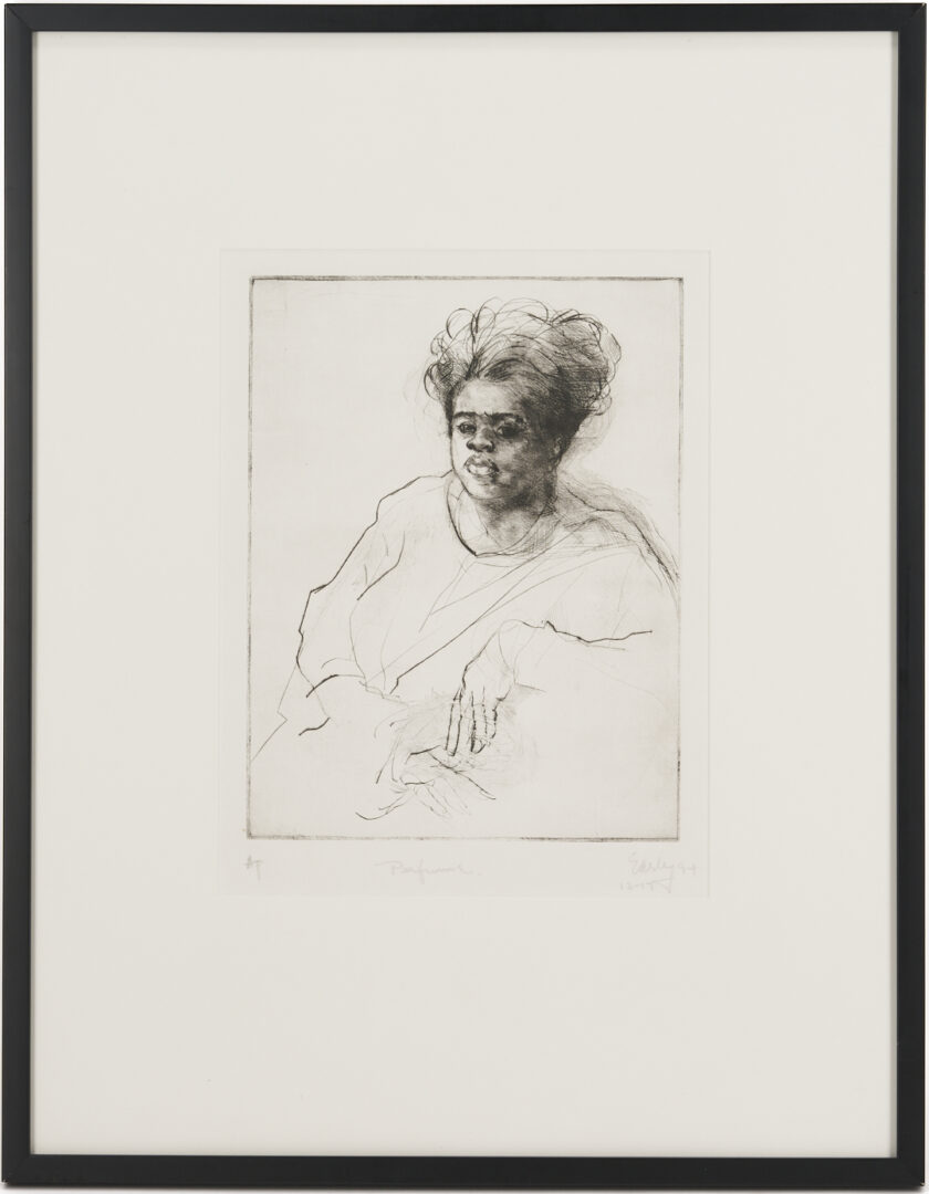 Lot 1210: Donald Earley,  2 Prints and Litho Plate