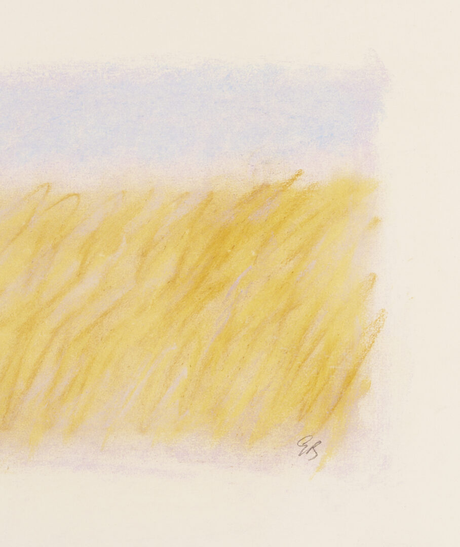 Lot 1211: Six George Bunker Pastel Landscape Drawings