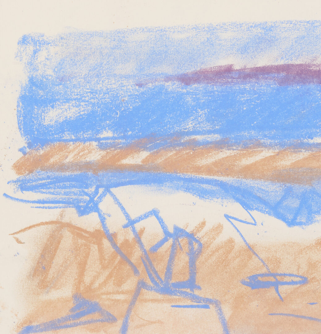 Lot 1211: Six George Bunker Pastel Landscape Drawings