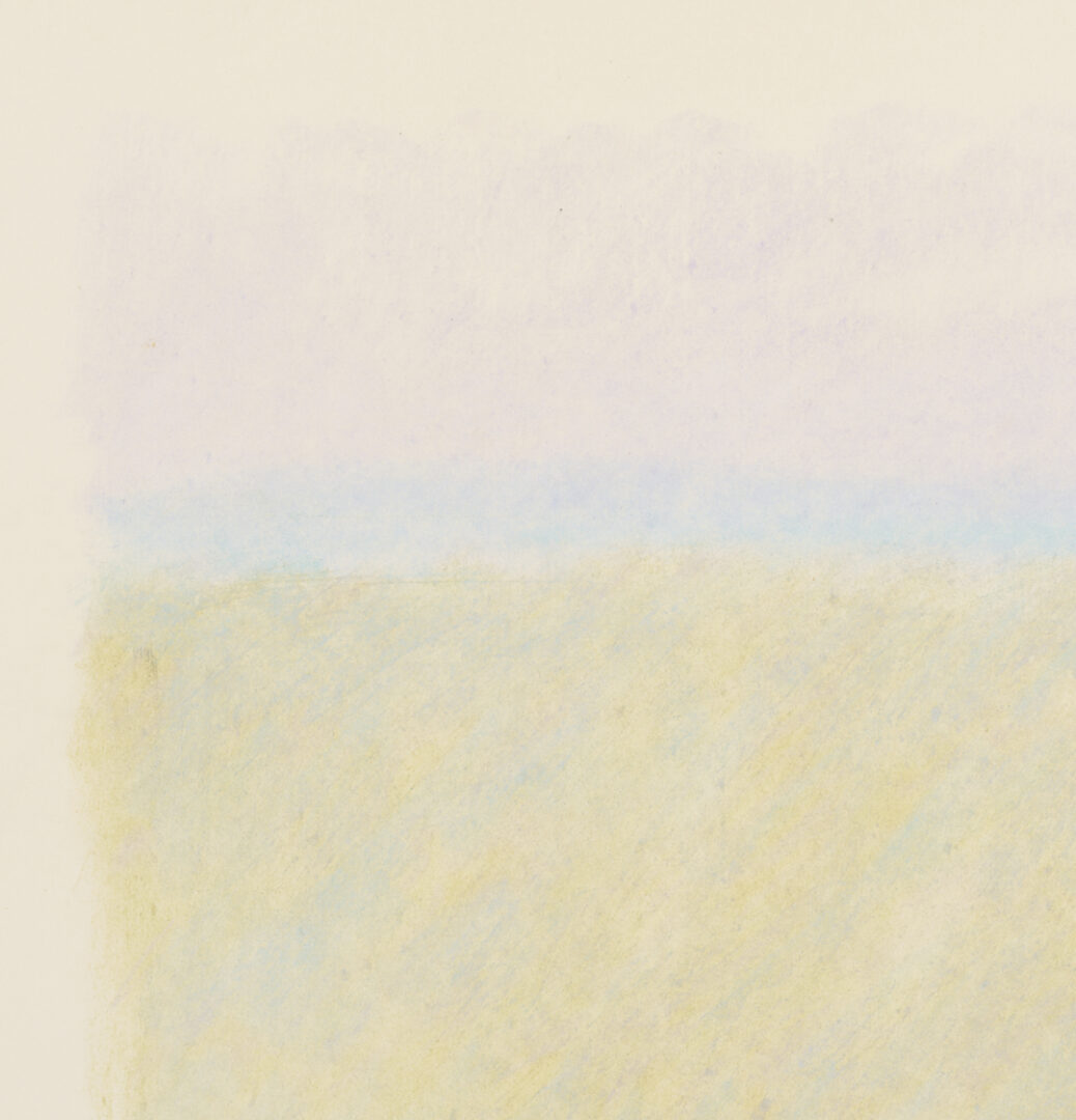 Lot 1211: Six George Bunker Pastel Landscape Drawings