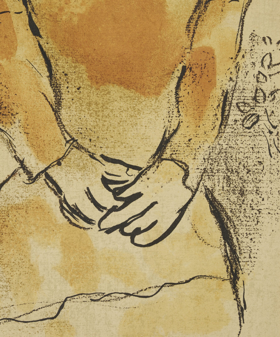 Lot 1213: 3 Chagall Framed Lithographs Plus Jules Pascin Etching, At the Ball