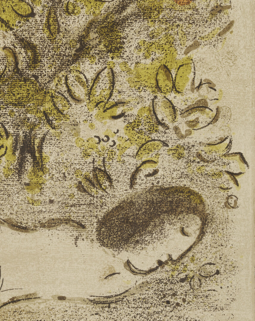 Lot 1213: 3 Chagall Framed Lithographs Plus Jules Pascin Etching, At the Ball