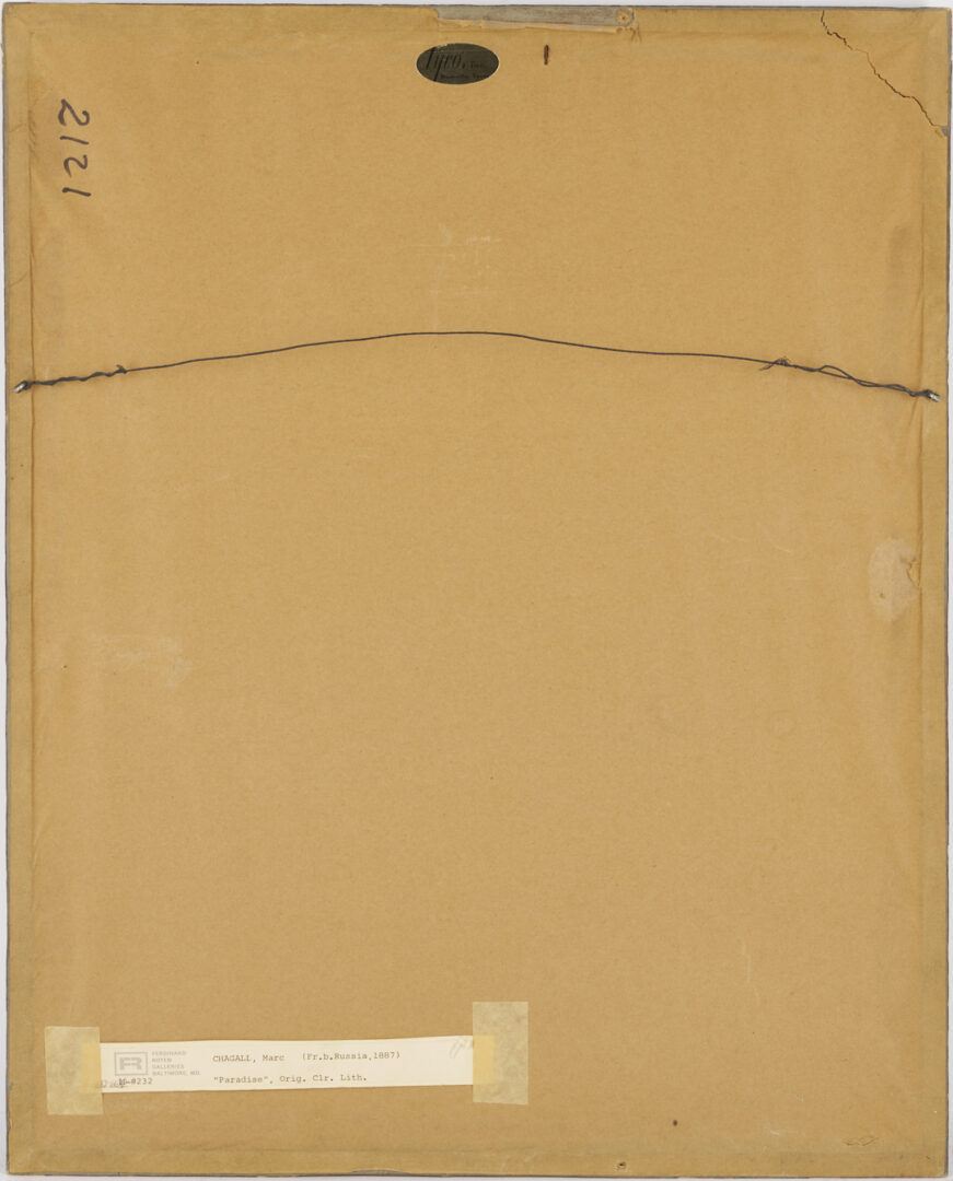 Lot 1213: 3 Chagall Framed Lithographs Plus Jules Pascin Etching, At the Ball