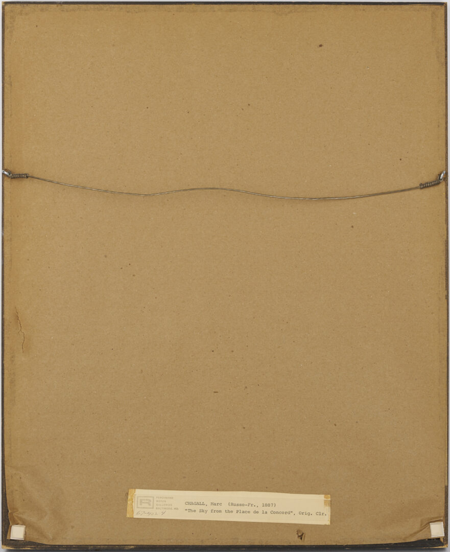 Lot 1213: 3 Chagall Framed Lithographs Plus Jules Pascin Etching, At the Ball