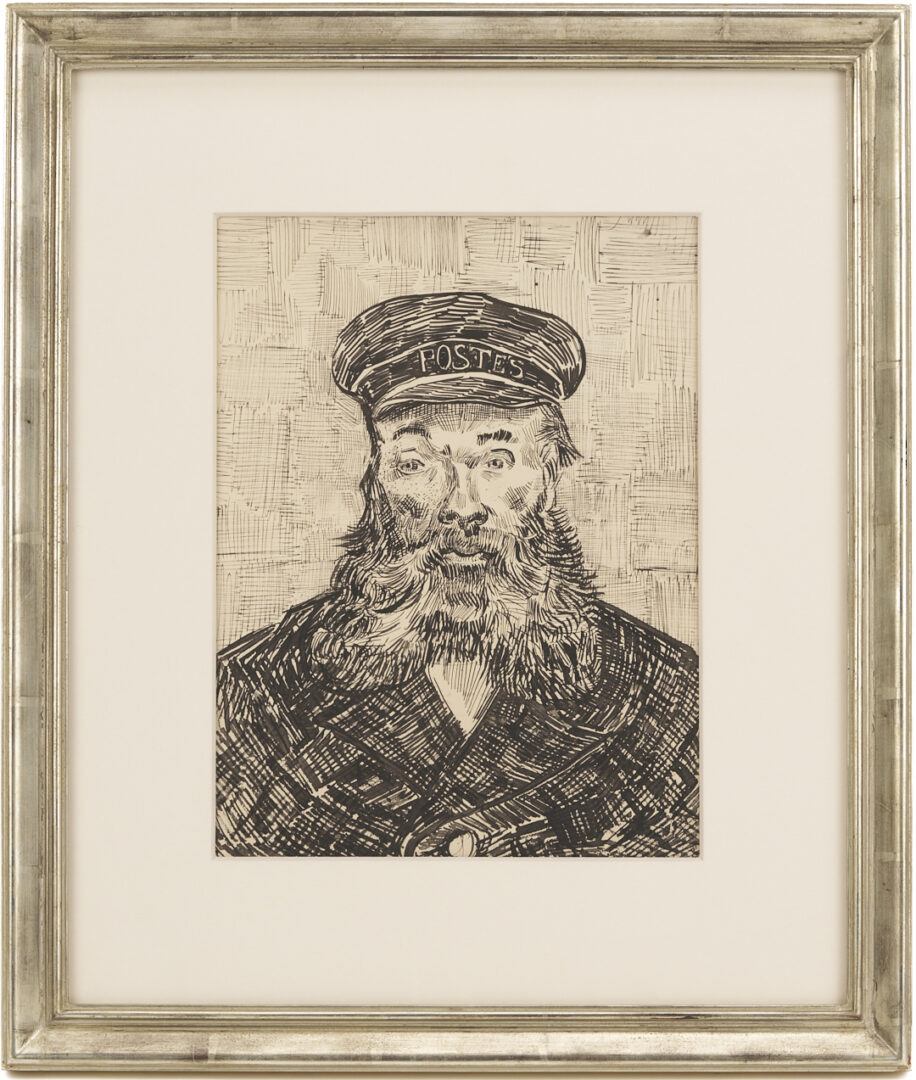 Lot 1215: 9 Framed Works on Paper: Soyer, Zucker, Cherry Blossoms, After Van Gogh, & Le Bon Genre