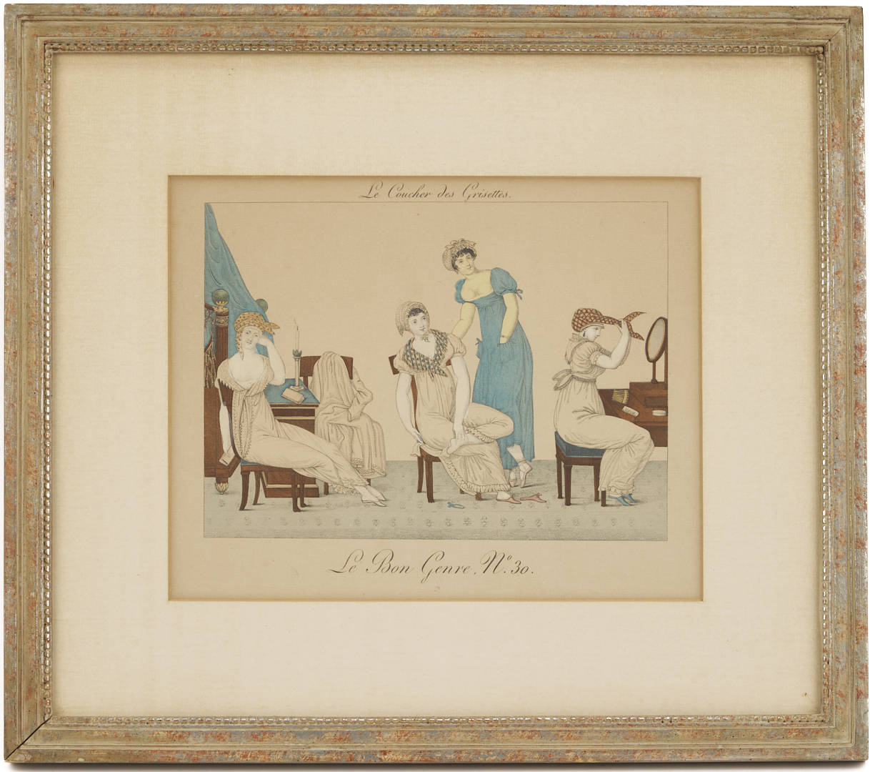 Lot 1215: 9 Framed Works on Paper: Soyer, Zucker, Cherry Blossoms, After Van Gogh, & Le Bon Genre