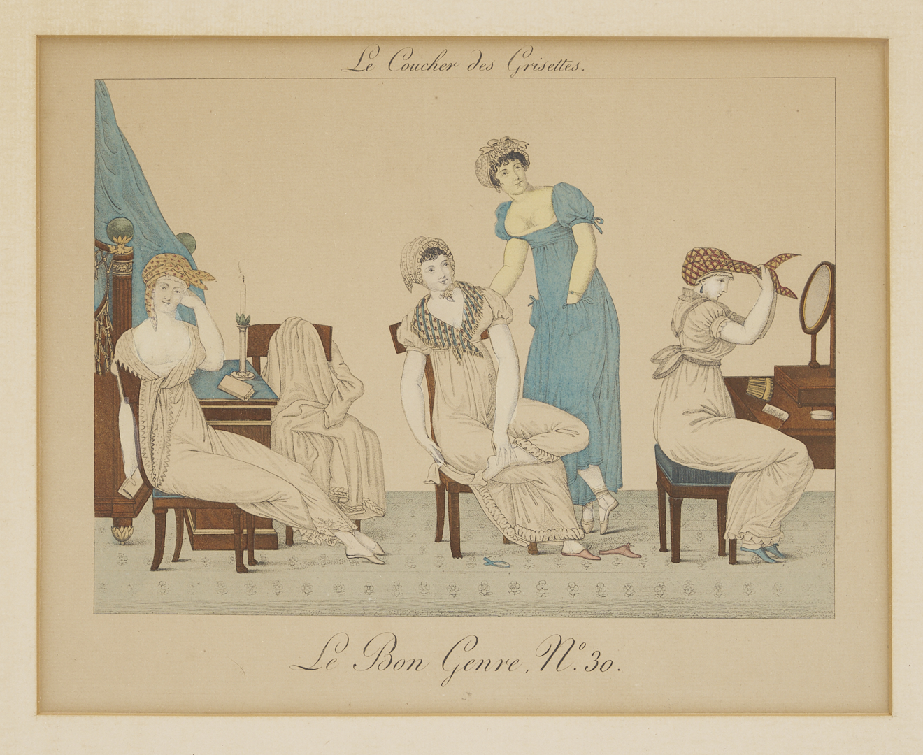 Lot 1215: 9 Framed Works on Paper: Soyer, Zucker, Cherry Blossoms, After Van Gogh, & Le Bon Genre