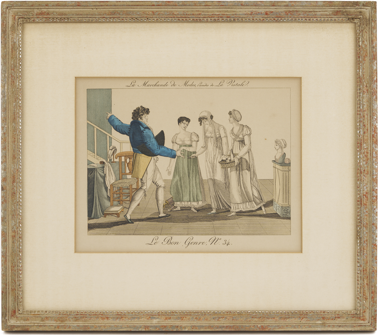 Lot 1215: 9 Framed Works on Paper: Soyer, Zucker, Cherry Blossoms, After Van Gogh, & Le Bon Genre