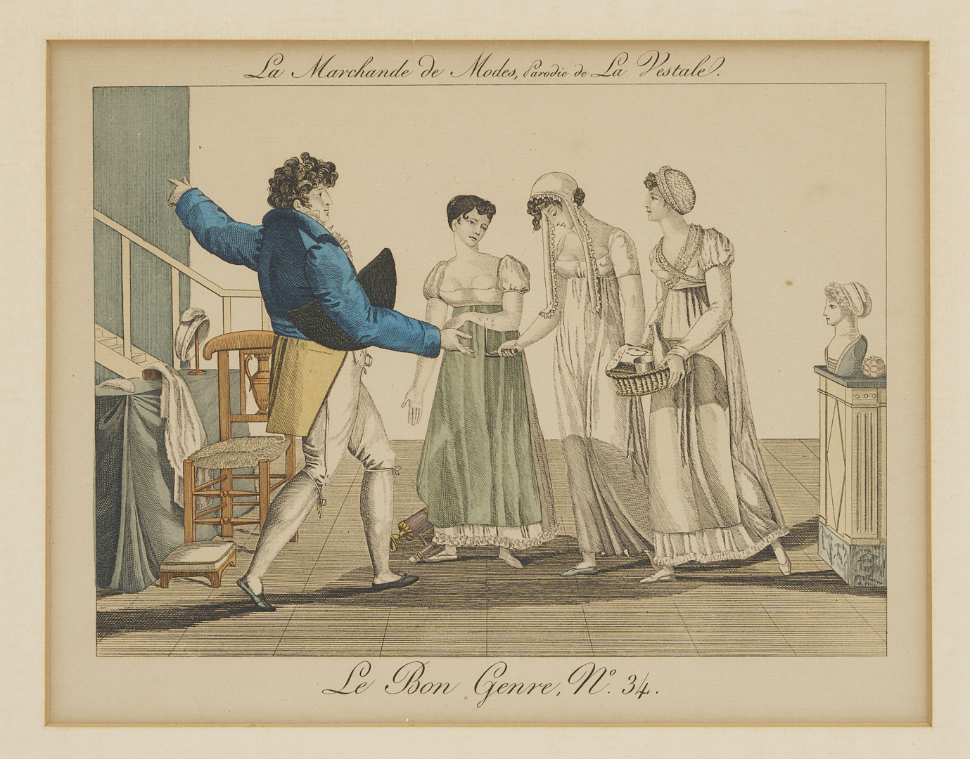 Lot 1215: 9 Framed Works on Paper: Soyer, Zucker, Cherry Blossoms, After Van Gogh, & Le Bon Genre