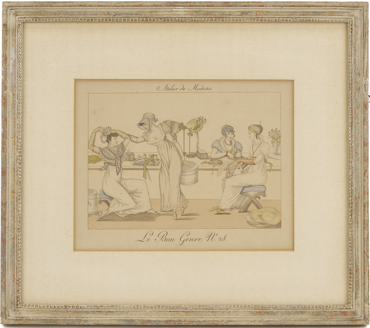 Lot 1215: 9 Framed Works on Paper: Soyer, Zucker, Cherry Blossoms, After Van Gogh, & Le Bon Genre