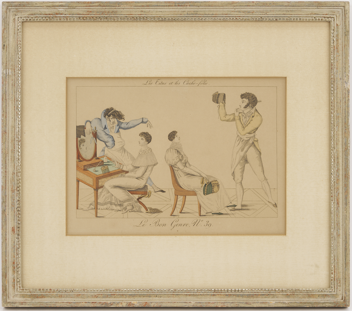 Lot 1215: 9 Framed Works on Paper: Soyer, Zucker, Cherry Blossoms, After Van Gogh, & Le Bon Genre