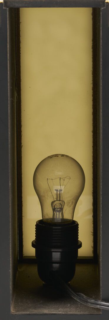 Lot 1220: Art Deco Style Jewelry Box, Lalique Style Lighted Panel