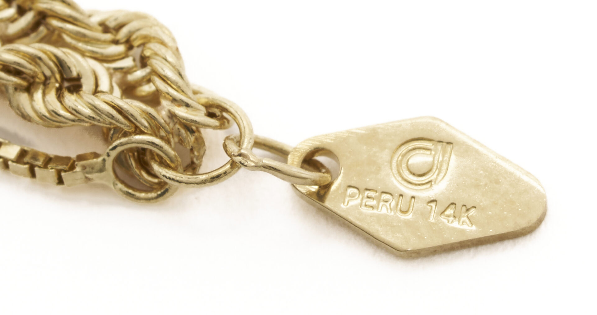 Lot 1237: Two 14K Gold Bracelets – Bangle & Rope