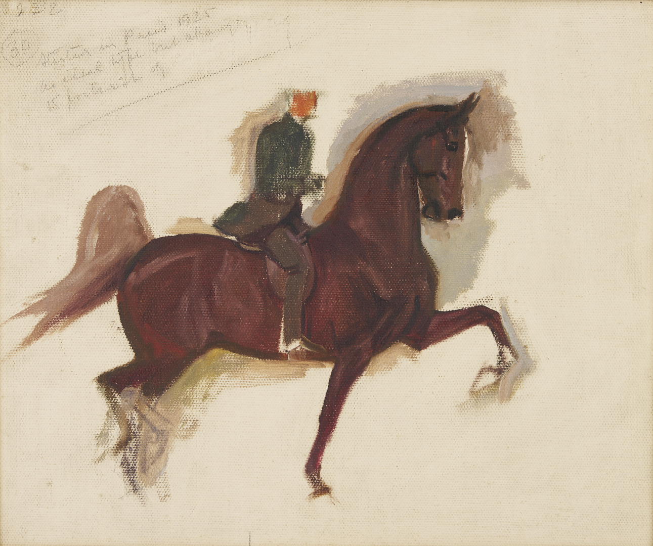 Lot 123: George F. Morris, Portrait of Horse Bourbon King