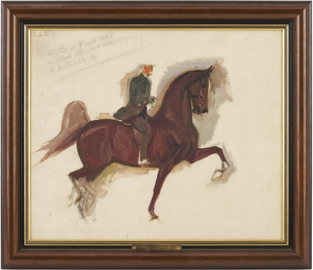 Lot 123: George F. Morris, Portrait of Horse Bourbon King
