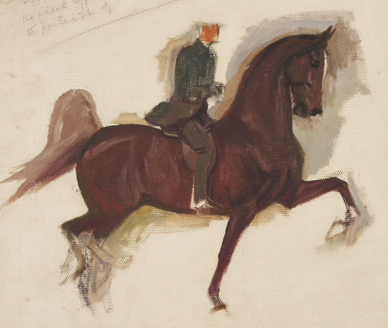 Lot 123: George F. Morris, Portrait of Horse Bourbon King