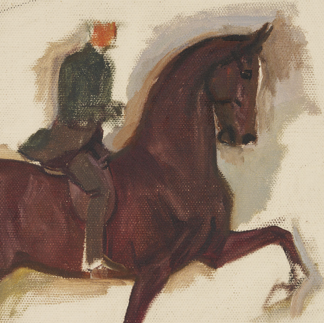 Lot 123: George F. Morris, Portrait of Horse Bourbon King