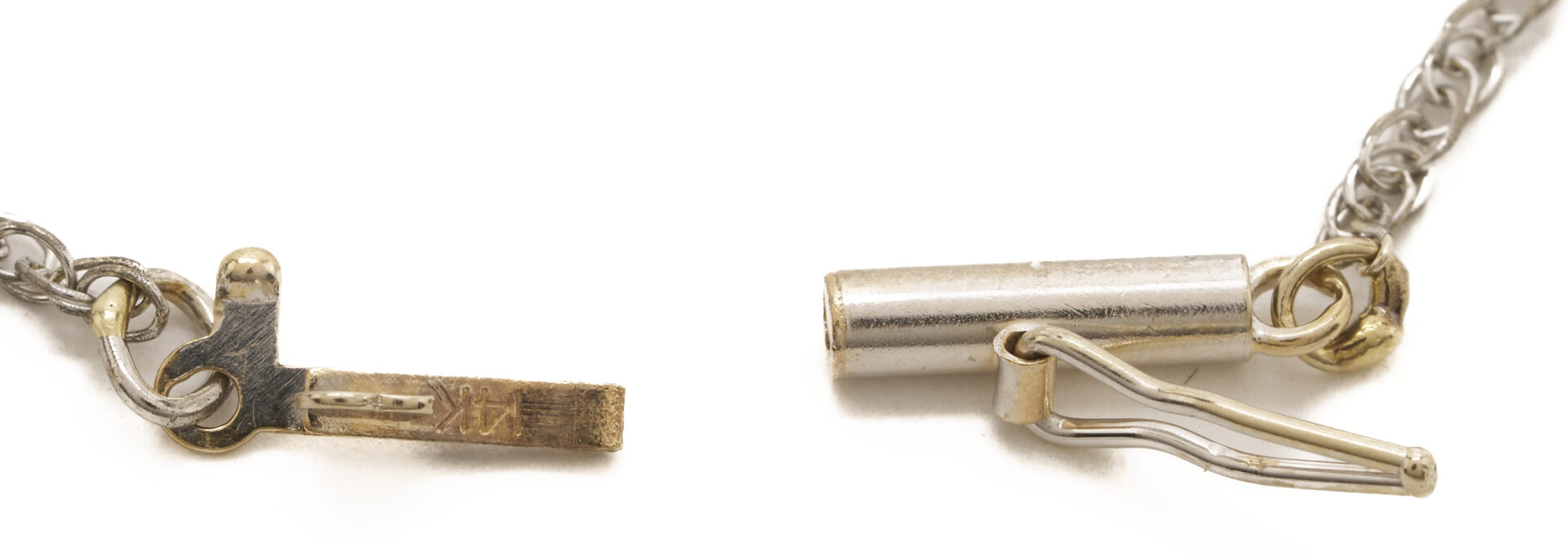 Lot 1245: 14K Gold & Diamond Necklace