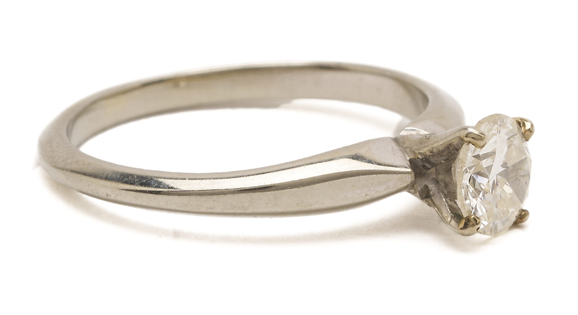 Lot 1248: 18K Gold & Diamond Engagement Ring and 18K Gold Band