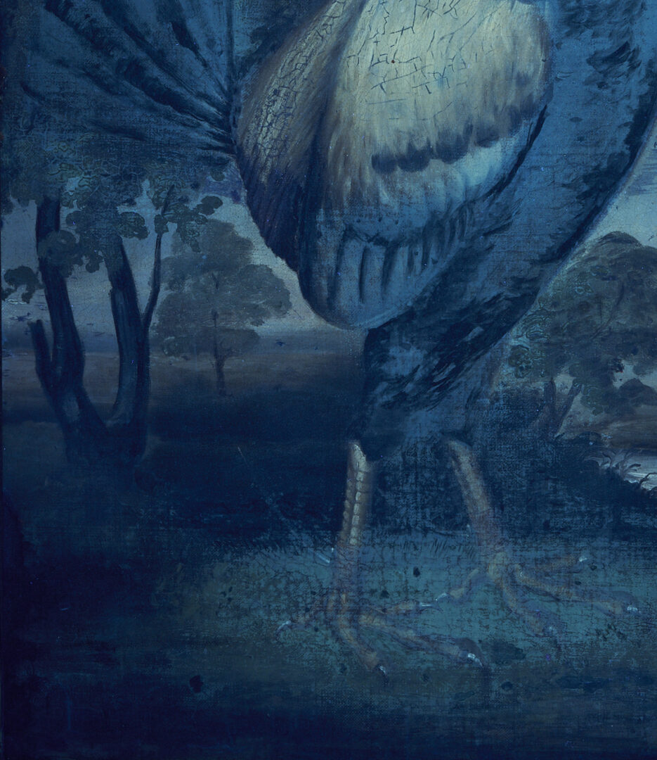 Lot 124: O/C Painting of Fighting Cock, Poss. Sartorius Family