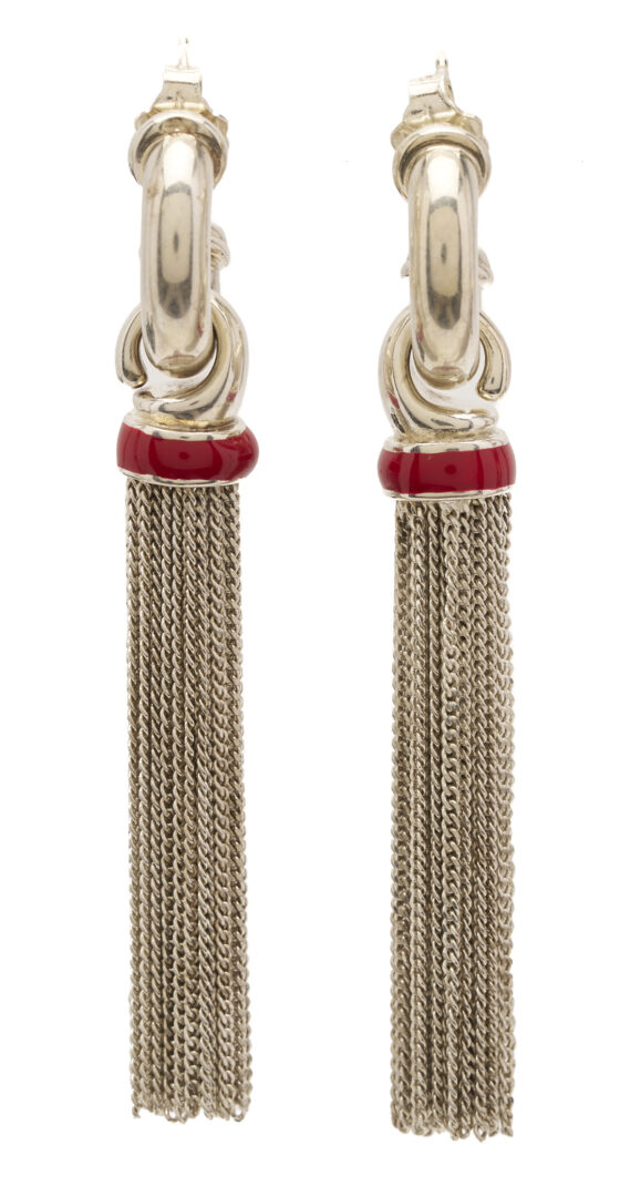 Lot 1255: 3 Pairs of Tiffany Sterling Earrings & 1 Tiffany Sterling Pendant