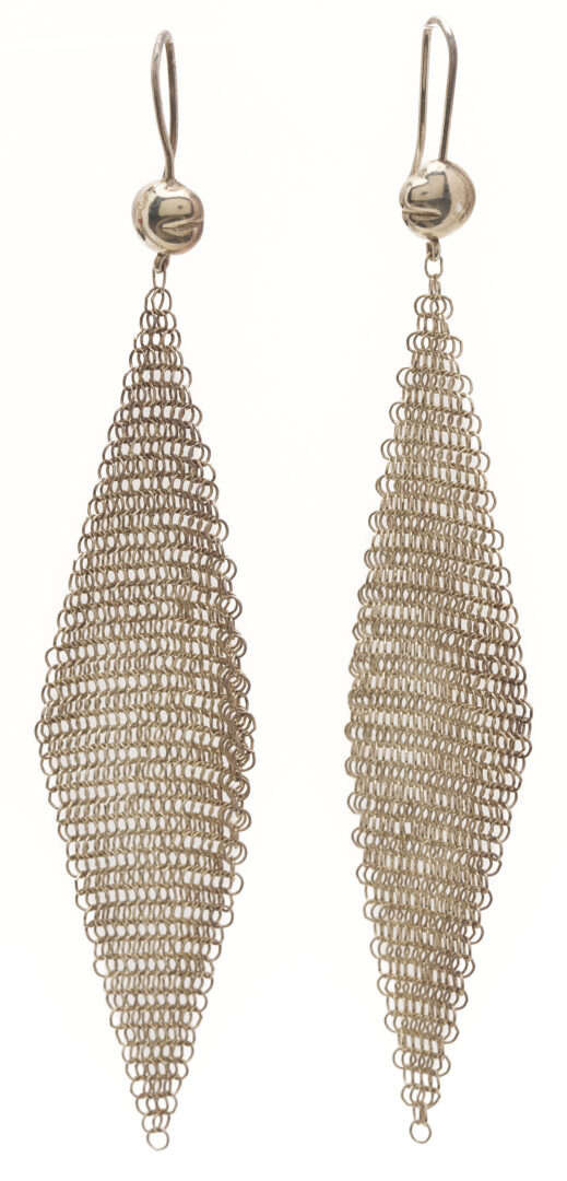 Lot 1255: 3 Pairs of Tiffany Sterling Earrings & 1 Tiffany Sterling Pendant